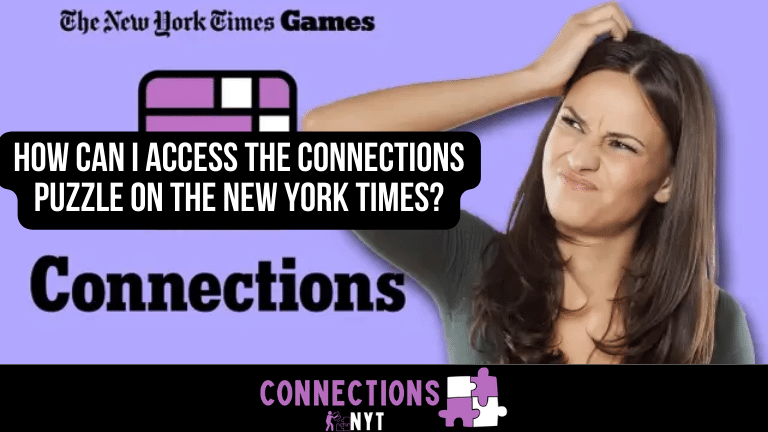How can I access the Connections puzzle on The New York Times